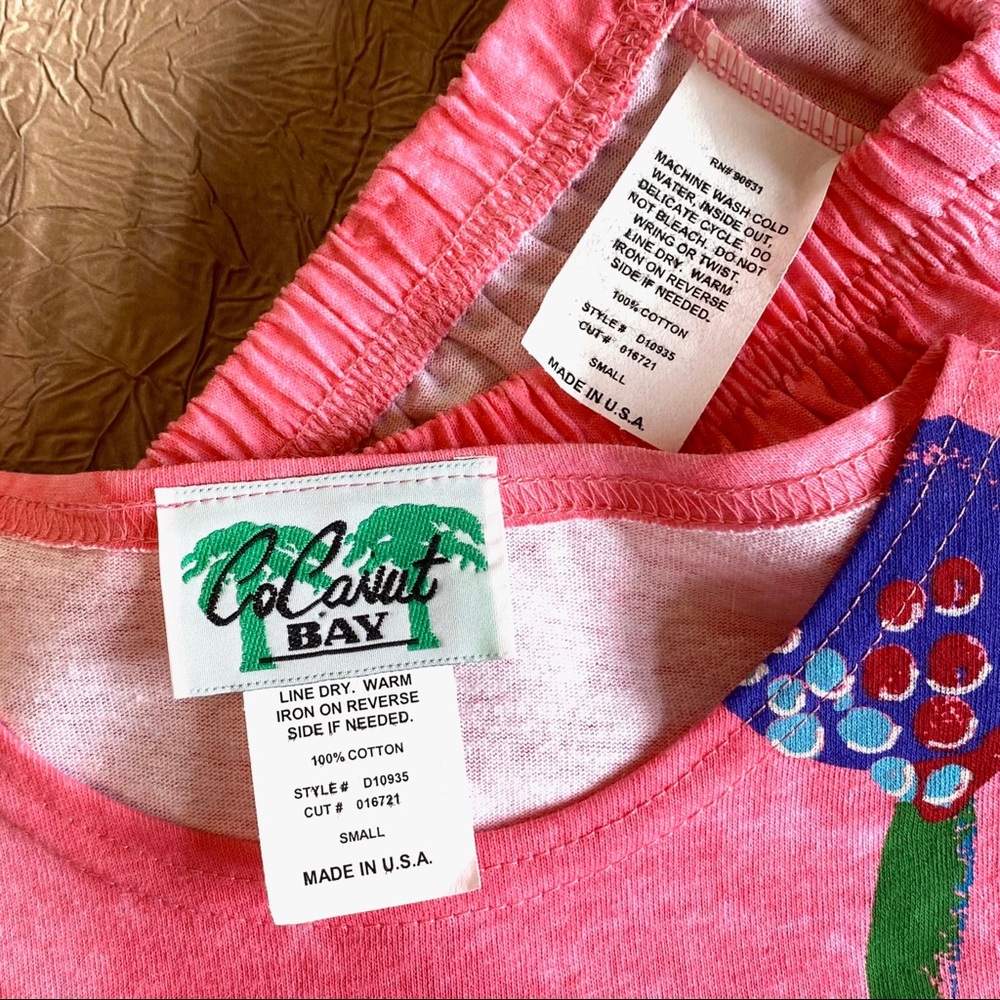 Coconut Bay matching set. painted on front and back.